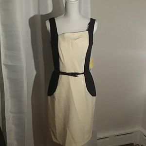 Emma & Michele Black and Cream Dress